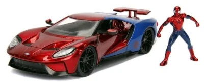 JADA TOYS - Voiture de Spider-Man FORD GT de 2017 personnage inclus - 1/24 - ... - Photo 1/4