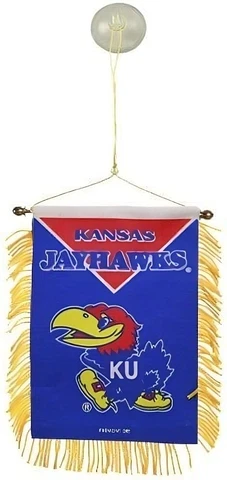 NCAA Kansas Jayhawks 3.5" x 4.5" Red Mini Banner Flag Cover