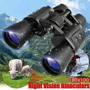 180x100 Zoom HD Hunting Binoculars Night Vision Bird Handheld Telescope Outdoor - Picture 1 of 12