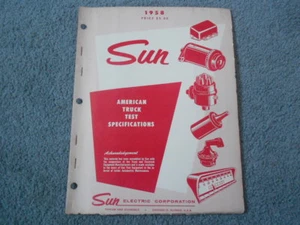 1958 SUN AMERICAN TRUCK TEST SPECIFICATIONS GMC DODGE FORD MACK REO DIVCO IH - Picture 1 of 10