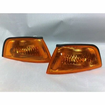 Luces de esquina luces de señal de giro ámbar para Mitsubishi Lancer Mirage EVO 1997-1998 Foto 1 de 2