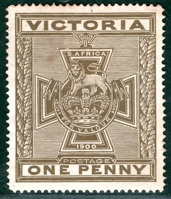 Australia States VICTORIA QV SG374 1d(1s) BOER WAR CHARITY Mint Cat £160 PBLUE35 - Image 1 of 4