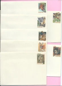 AUSTRALIA 1982 Set of 7 PSE's - Unused - State FAUNA EMBLEMS (animals) - Mint - Picture 1 of 2