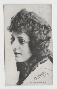 Tarjeta coleccionable Billie Rhodes de colección de jugadores distinguidos de la década de 1910 - estrella de cine - Imagen 1 de 2