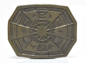 FIBBIA CINTURA ZODIAC RETRÒ VINTAGE - Foto 1 di 3