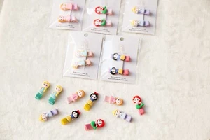 Disney girl hair clip set elsa anna mermaid Rapunzel Snow White hair pin set - Picture 1 of 17