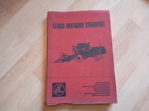 Claas Matador Standard Ersatzteilliste Mähdrescher Ersatzteilkatalog - Bild 1 von 5