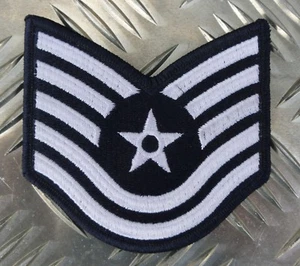 US Air Force USAF Technical Sergeant Military Sew on Badge Patch - NEW - Picture 1 of 2