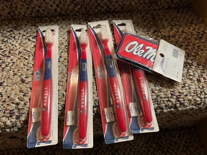 Ole Miss Rebels Toothbrush NOS Patch Lot Iron On Mississippi - Picture 1 of 3
