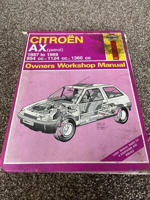 Haynes Owners Workshop Manual No. 1470. Citroen AX (Petrol). 1987-89 - Image 1 of 4
