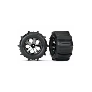 Traxxas 4175 Paddle Tires & wheels assembled glued Stampede 4wd 4x4 2.8 - Picture 1 of 1