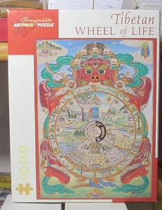 RUOTA DELLA VITA TIBETANA - Completo - PUZZLE PEZZO D'ARTE MELOGRANO - Foto 1 di 2