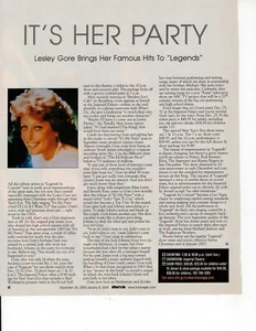 Lesley Gore Magazine Photo Clipping 1 Page B10123 - Picture 1 of 1