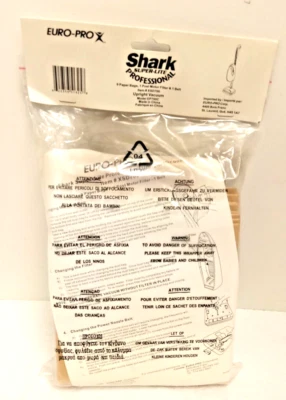 Euro-Pro Shark вертикальный супер-легкий профессиональный 9 бумажных пакетов 2 фильтра 2 ремня - Изображение 1 из 2