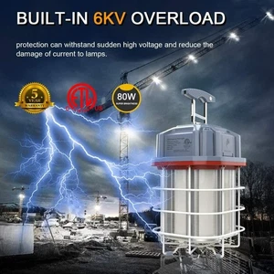 80W 100W 125W 150W LED Temporary Work Light Linkable Construction Jobsite Lamp& - Picture 1 of 21