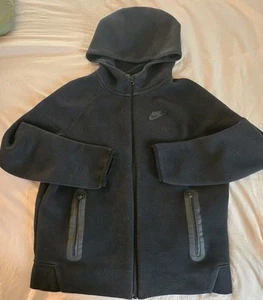 Nike Boy's Large Tech Fleece Zip Hoodie (Little Kids/Big Kids)Black Hoodie... - Picture 1 of 5