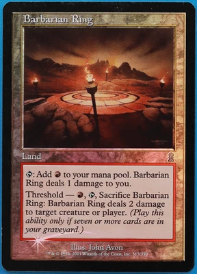 Barbarian Ring FOIL Odyssey HEAVILY PLD Land Uncommon CARD (498642) ABUGames - Image 1 of 2