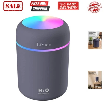 Colorful Cool Mini Humidifier, USB Personal Desktop Humidifier for Car, Offic... - Image 1 of 4