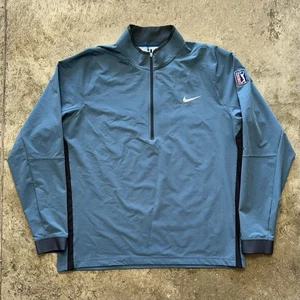 Nike Golf PGA Tour Performance Lightweight Blue Jacke Herren XL Full Zip Dri-Fit - Bild 1 von 7