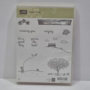 Stampin Up "Happy Home" DIY Greeting Cards Art Scrapbook Rubber Stamps - Picture 1 of 5