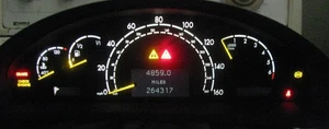 00-02 MERCEDES S430 S500 INSTRUMENT CLUSTER SPEEDOMETER 264K 2205401511 - Picture 1 of 11