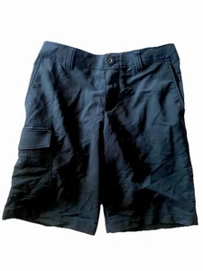 Under Armour  Boys Size YSM Black Shorts Adjustable Waist Nylon/Polyester Sports - Picture 1 of 7