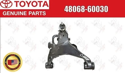 Brazo inferior de suspensión delantera derecho Toyota OEM 48068-60030 para Land Cruiser Lexus Foto 1 de 4