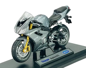 MOTO CON LICENCIA WELLY TRIUMPH DAYTONA 675 1:18 MODELO FUNDIDO A PRESIÓN NUEVO EN CAJA - Imagen 1 de 5