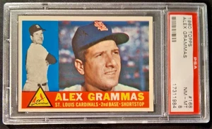 1960 Topps #168 Alex Grammas PSA 8 Nice higher grade - Picture 1 of 3
