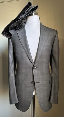 New $6450 ZEGNA Couture Wool Suit Gray 44R US/54R Eu  Italy - Image 1 of 4