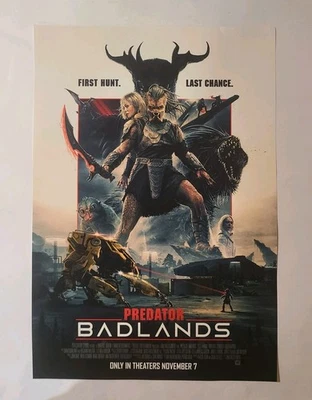 Predator: Badlands Original Advance Theater Promo Poster 13x19 Trachtenberg - Bild 1 von 4