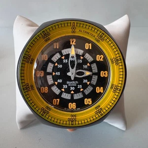 Vintage Swatch Watch FACE THE MOUNTAIN Fun Snowpass Snowboard SULB101 2005 Swiss - Picture 1 of 15
