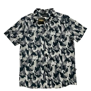 Andrew Christian Men's Ace Stretch Muscle Camo Shirt New large - Picture 1 of 8