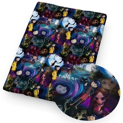 Tecido de mistura de algodão poliéster coralina Halloween 20 x 55 1270984,4 horror - Imagem 1 de 2