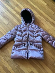 Luxe Sam Edelman Mädchen Größe 4 einfarbig lila gefütterte Jacke, Polyestermischung, Mängel - Bild 1 von 5