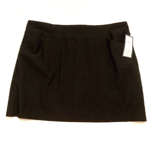 NWT Charter Club Cambridge Core Skort Black Stretch Built In Shorts Womens XXL - Picture 1 of 10
