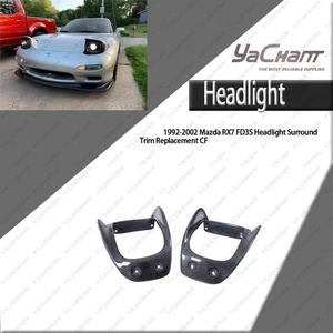 Kit de repuesto de embellecedor envolvente de faros de carbono automático para Mazda RX7 FD3S 1992-2002 - Imagen 1 de 23