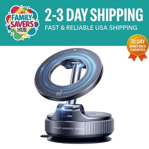 Portable Magnetic Car Phone Holder with Strong Suction & Heat Ventilation Design - Picture 1 of 10