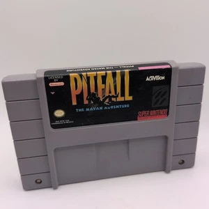 Pitfall: The Mayan Adventure (NINTENDO SNES, 1994) TESTED WORKS - Cartridge Only - Picture 1 of 4