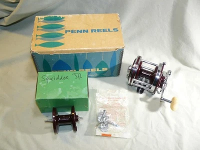 Carrete vintage Penn 146 Squidder Jr. con caja, carrete adicional y herrajes Foto 1 de 4