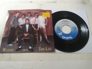 Huey Lewis & The News – Walking On A Thin Line VG++ 45 Record & Pic Sleeve 1984 - Picture 1 of 5