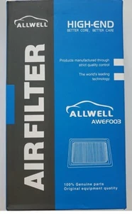 Allwell AWEF003 Engine Air Filter Fits Toyota Highlander Hybrid Lexus ES300h NOB - Picture 1 of 1