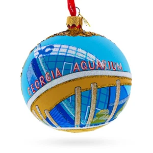 Georgia Aquarium, Atlanta, Georgia, USA Glaskugel Weihnachtsschmuck 4 Zoll - Bild 1 von 5