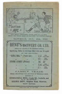 1931/32 George Mahon Cup 1st Round - MARINE v. LIVERPOOL 'A' - Picture 1 of 2