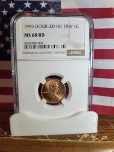 1995 Lincoln Memorial    **Doubled Die Obverse**  NGC MS68RD  ""Freshly Graded"" - Picture 1 of 5