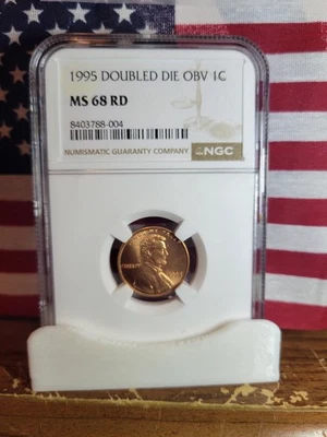 1995 Lincoln Memorial    **Doubled Die Obverse**  NGC MS68RD  ""Freshly Graded"" - Image 1 of 4