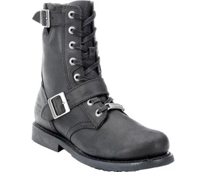 Harley Davidson RR-Ranger 9" Mens Leather Zip Up Biker Ankle Boots - Picture 1 of 9