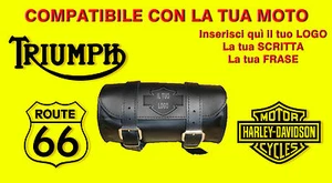 Borsa moto BARILOTTO da personalizzare Harley Davidson bisaccia triump route 66 - Picture 1 of 1