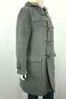 VINTAGE!! GLOVERALL ENGLAND GRAY WOOL HOODED TOGGLE COAT SIZE 16 GC!