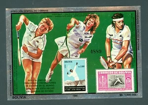 BOLIVIA CEF# B167-7 SCV $209.50 OLYMPICS TRAIN SHIPS MNH S/S TIN FOIL SET OF 6 - Picture 1 of 6